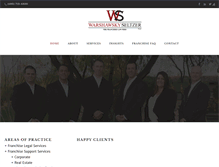 Tablet Screenshot of franchiselawyers.com